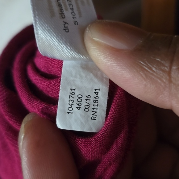 Lane Bryant Crochet Tank Burgundy  Shirt Size 18/20 - Picture 10 of 10